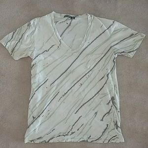 Alternative Apparel Paint Stroke V Neck Cotton Tee
